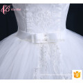 White bridal sleeveless puffy backless ball gown wedding guest dress plus size